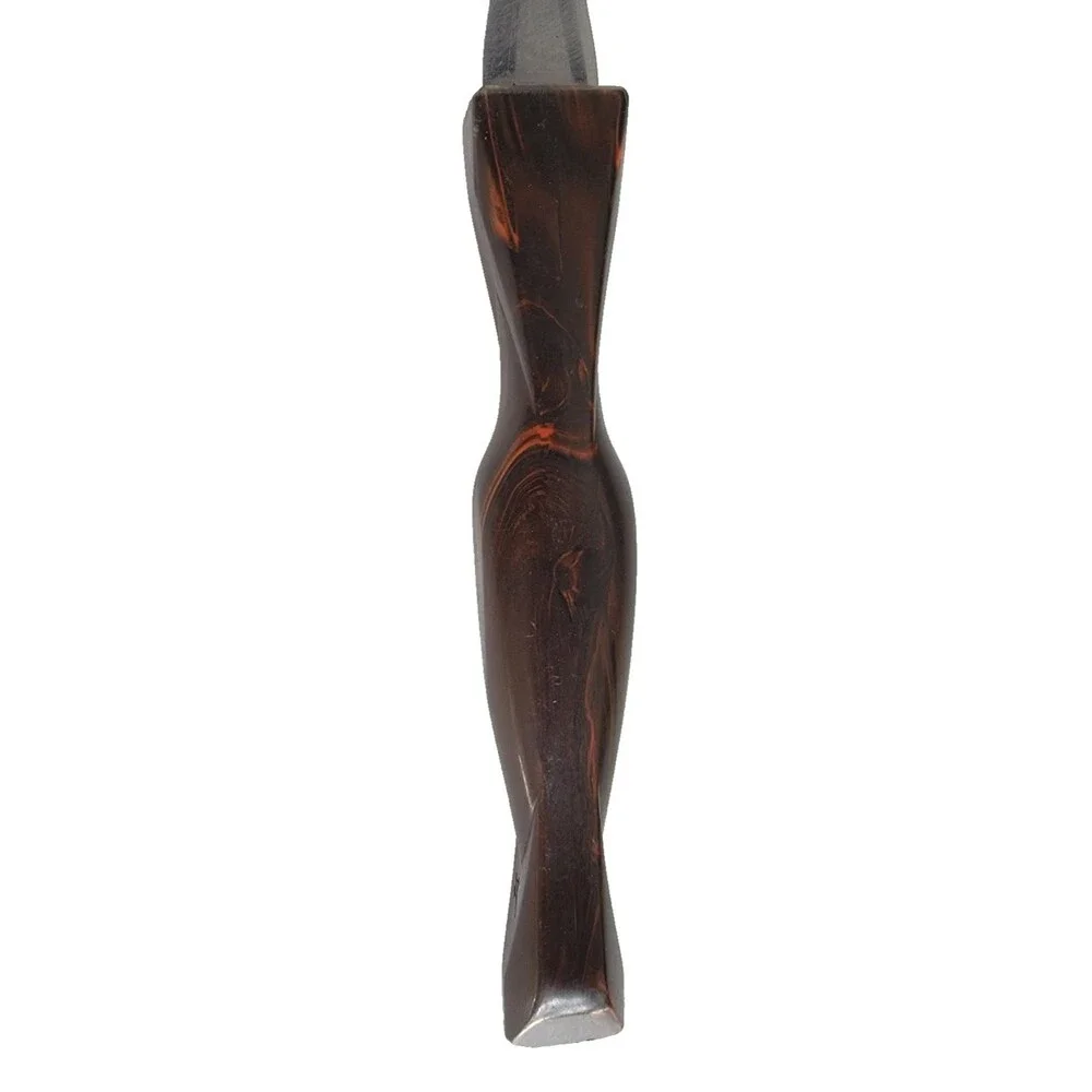 Cutco No 1726 Stainless Turning Fork Classic Brown Swirl Marble Handle 3 Tine